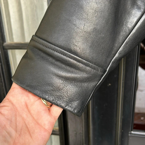 Couture Black Leather Lambskin Jacket - Picture 4 of 10